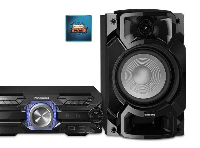 Mini System Panasonic Bluetooth/CDs/USB/AUX/FM com Controle Remoto